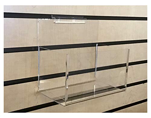 ExecuSystems Slatwall Acrylic Hosiery and Merchandise Bin 7.75 Inches Wide x 4.75 Inches Deep x 4.5 Inches High Front for Retail Display - Thumbnail 4