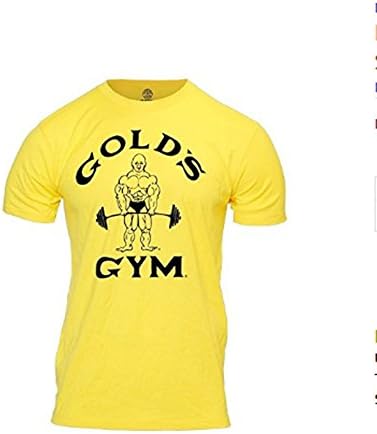 Christopherly Mens&Boys Youth's 2018 Fashionable Gold's Gym Classic Joe Fitness Sleeve Training Sport T-Shirt