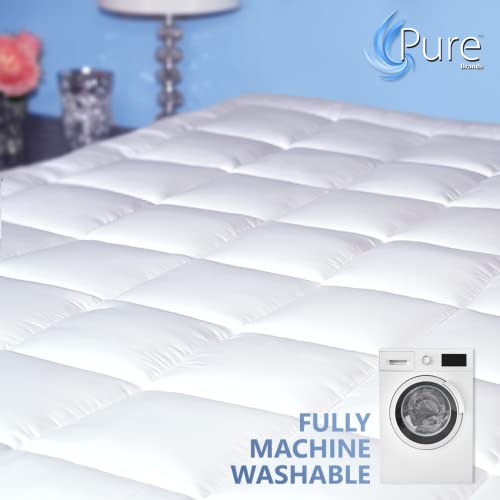 Pure Brands King Mattress Topper & Mattress Pad Protector in One