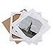 ONE WALL Tempered Glass 11x11 Picture Frame Displays 8x8 Photos with Mat and 11x11 Without Mat, White Wood Frame for Wall Hanging and Tabletop - Mounting Hardware Included
