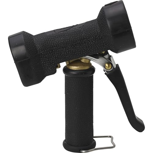 Vikan, Pistolet à eau noir, robuste, laiton/EPDM/caoutchouc/SS, 9324