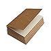 Travel Journal Set With 6 Notebook Journals for Travelers - Kraft Brown Soft Cover - 5.5” x 8.25” - 60 Blank Pages/ 30 Sheets