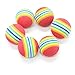 Yonisun Pack of 12 Colorful Soft Foam Rainbow Play Balls for Pet Cat