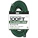 Iron Forge Cable Green Outdoor Extension Cord 100 FT - 16/3 SJTW Weatherproof Long Extension Cord for Outside with 3 Prong - 16 Gauge 100 Foot for Yard, Gardens, Landscaping - UL Listed