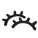 Ehonestbuy Cute Wooden Eyelash Sleepy Eyes Wall Decor Art Replaces Wall Stickers Modern Nursery Bedroom Decoration for Boys Girls and Kids Rooms (1 Pair) (Black)