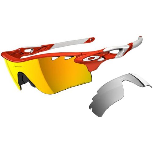 Buy Oakley Sport Sunglasses (White and Orange) (OO9181) at Amazon.in