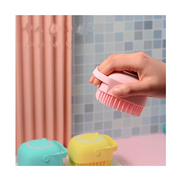 Silicone Body Brush,Nifogo 2 IN 1 Soft Shower Brush Bath Body Scrubber with Shower Gel Dispenser,Wash Exfoliating Shower…