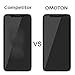 iPhone X 3D Full Coverage Screen Protector [2-Pack] - OMOTON [Tempered Glass] [Easy Installation] [High Responsivity] HD Screen Protector for Apple iPhone X/10