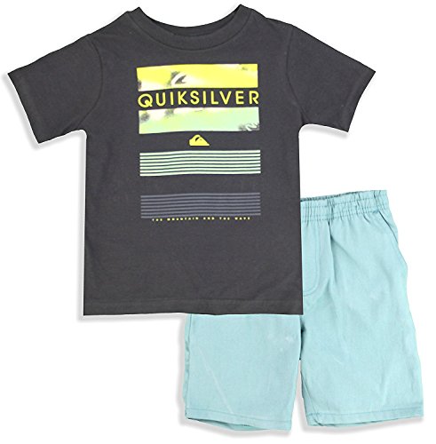 Quiksilver Little Boys' Two-Piece Graphic T-Shirt with Short Set…