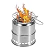Lixada Camping Kachel Rvs Lichtgewicht Houtkachel Alcohol Kachel Brander voor Draagbare Outdoor Camping Koken Picknick…