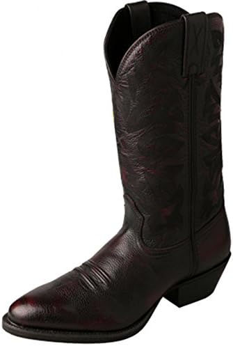 Twisted X Boots Men's MWT0020 Western Boot,Burgandy Brush Off/Brush Off,US 9 2E