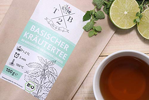 Basischer Kräutertee in Bio-Qualität zur basischen Ernährung mit Brennnessel, 100g (Ca. 40 Tassen) â Tea2Be by Sarenius – Bild 5