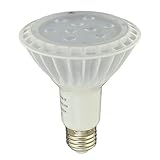 LEDwholesalers UL Approved Dimmable PAR30 Spot Light with Interchangeable Flood Lens 11 Watt LED Wide Angle E26, Warm White, 1328WW