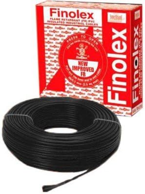 Finolex 1.5 Sq mm Wire, 90 m Coil (Black)