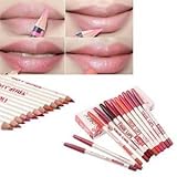 Aoohe 12PCS Pro Ultra Deluxe Beauty Professional Waterproof Concealer Pencil To Mouth Lip liner Shaping Make Up Foundations Tools