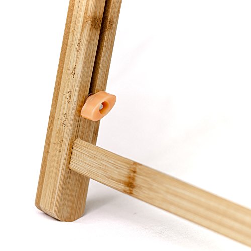 Aleratec Natural Bamboo Adjustable Laptop Stand Up to 15in Tablet Reading Table Desk(Certified Refurbished) - Thumbnail 4