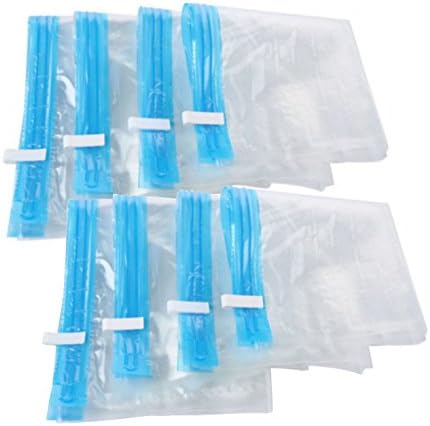 Youful 8 Travel Storage Bags - Rolling Compression Packing Bags ,No Vacuum or Pump Needed -Reusable Space Saver Bags (4 size,set of 8)