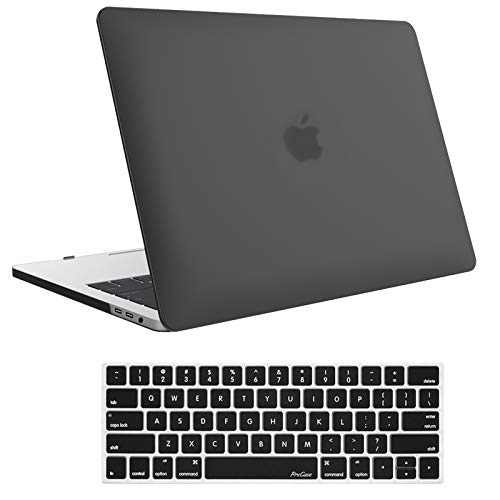 ProCase for MacBook Pro 15 2019 2018 2017 2016 A1990/A1707 with Touch Bar, Hard Shell Case and Keyboard Cover for 2016-2019 MacBook Pro 15" -Black