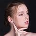HZSIKAO Women's Stainless Steel Pierced Hoop Earrings Cubic Zirconia for Teen/Girls