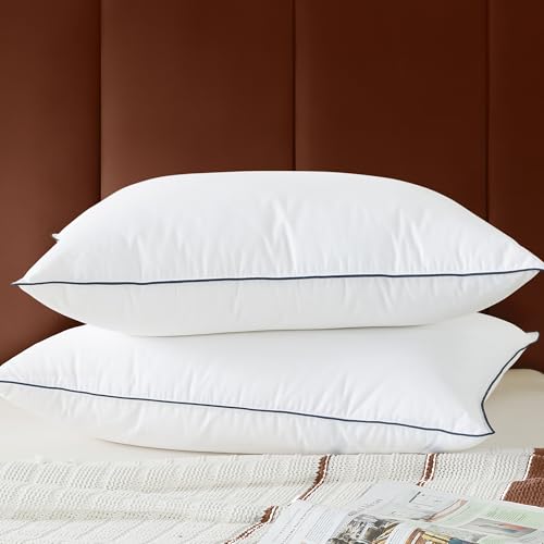 2 Pack Goose Feather Down Pillow 20’’x30’’ Ultra Comfort Sleep Pillows