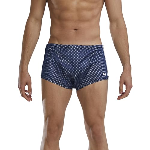 TYR - Bañador Deportivo para Hombres, Malla de poliéster - SPMT2A, 28, Marino