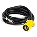 Proline 7-Way Trailer Plug Cord, Weatherproof and Corrosion Resistant 14 Feet In Length, Loose end.