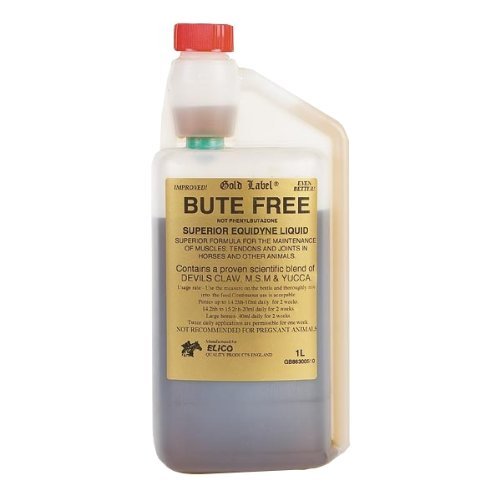 Gold Label Bute Free Liquid for Horses, 1 Litre