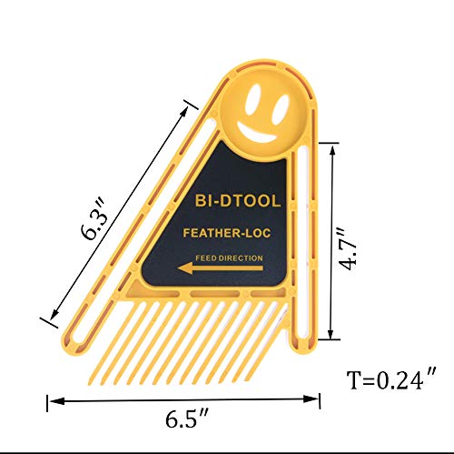 BI-DTOOL Double Featherboards, Adjustable Feather Boards For Table Saw Bandsaw Fence Router Table And Table Saw Fence, Woodworking Router Table Accessories, Bandsaw Accessories, Pack Of 2