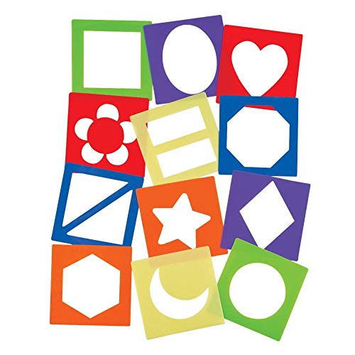 Fun Express 13679020 Plastic Simple Stencil Shapes
