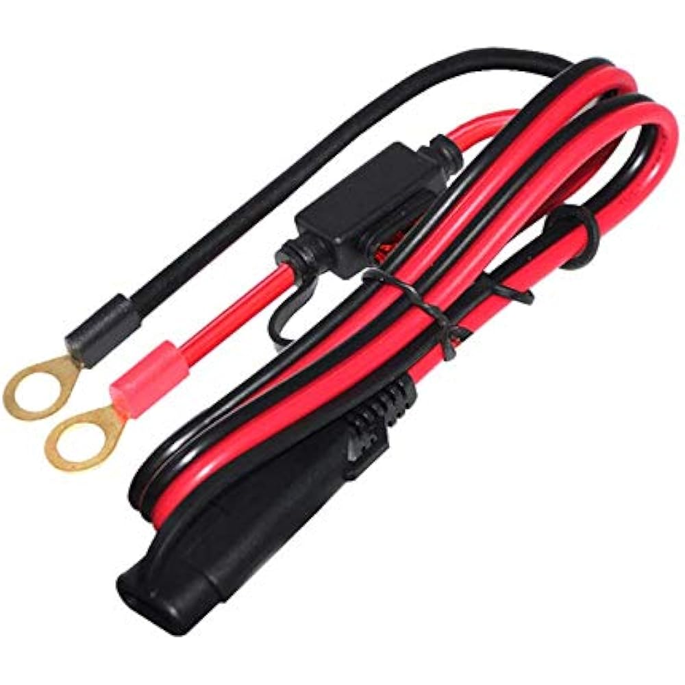 Ring Terminal Wiring Harness 2Pin Quick Disconnect Plug SAE Battery