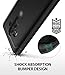 Ringke Onyx Compatible with Huawei Mate 10 Pro Brushed Metal Design (Flexible & Slim) Dynamic Stroked Line Pattern Durable Anti Slip Impact Shock Absorbent Cover Huawei Mate 10 Pro Case - Black