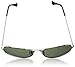 zeroUV Original Classic Metal Standard Aviator Sunglasses - Nickel Plated Frame (Gold/Green)
