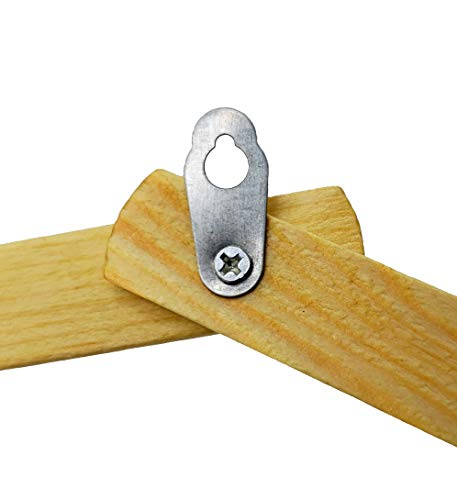 JVLM HOME Expandable Wooden Hanger Accordion Style Wood Wall 2" Pegs Coat Hat Mug Rack (1 Rack)