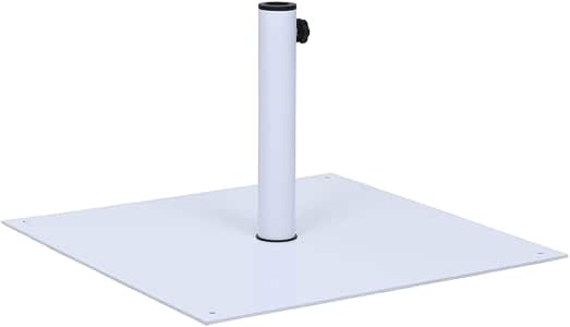 vidaXL Base de Sombrilla Cuadrada Soporte Patio Parasol Jardín Playa