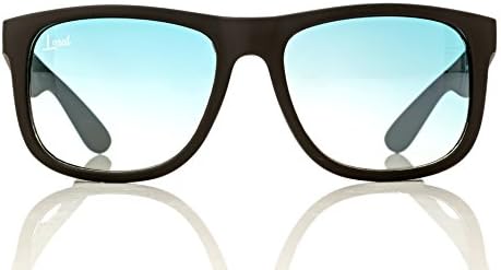The Starter - Blue Gradient Sunglasses - Men and Women - Fashionable Designer Look with Colored Sunglass Lenses - Rubber Frames - Unisex Travel Eyeglasses with UV400 Protection - Variety of Colors