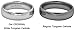 CROWNAL 1mm 2mm 3mm 4mm 5mm 6mm 7mm 8mm Tungsten White/Yellow Gold/Rose Gold Plated Wedding Band Ring Men Women Plain Dome Polished Comfort Fit Size 3 to 17(White 4mm,9)