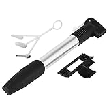 Mini Bike Pump | Lanlan Tire Pump Quickly Easily Fix Bicycle Tires with Glueless Puncture Repair Kit 2xScrews 1xBall Needle 2xBalloon Attachment High Pressure Portable Bicycle Tire Inflator
