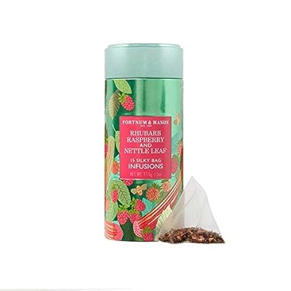 Amazon Com Fortnum And Mason British Tea Rhubarb Raspberry And Nettle Leaf Infusion Tin 15 Silky Tea Bags 1 Pack Grocery Gourmet Food