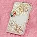 iPhone 6s Plus Case,Hundromi iPhone 6 Plus Luxury 3D Bling Crystal Rhinestone Wallet Leather Purse Flip Card Pouch Stand Cover Case for iPhone 6 Plus/6s Plus(Gold Crown)