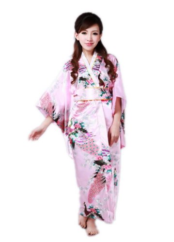 CNS Kimono Robe [ Blue Cherry Blossoms Design ] Japanese ...