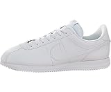Nike Men's Cortez Basic Leather White/White/Wlf Gry/Mtllc Slvr Casual Shoe 8.5