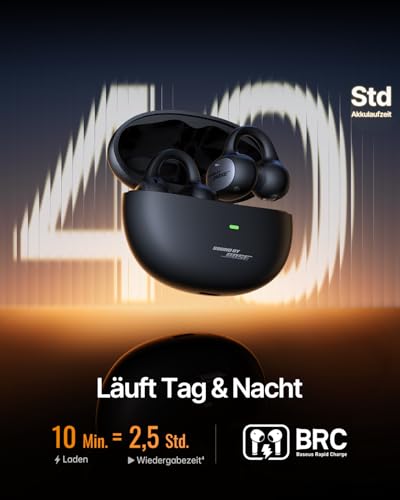 Baseus Inspire XC1 Open-Ear Headphones, Sound by Bose, Cloud Comfort Open Earbuds with Dolby Audio | Hi-Res | Hybrid 2-Way Driver Unit | Knowles BA Tweeter, 40 Hours Playtime, IP66, AI Clear Calls