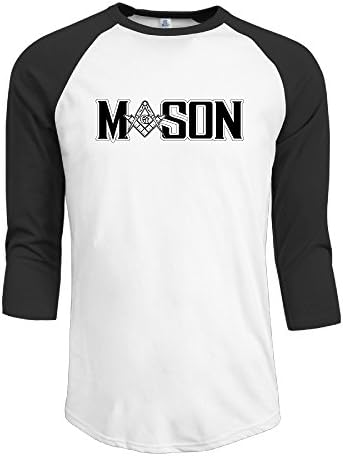 Mason - Square &amp; Compass Men Fashion TEE 3/4 Sleeve Raglan Tee