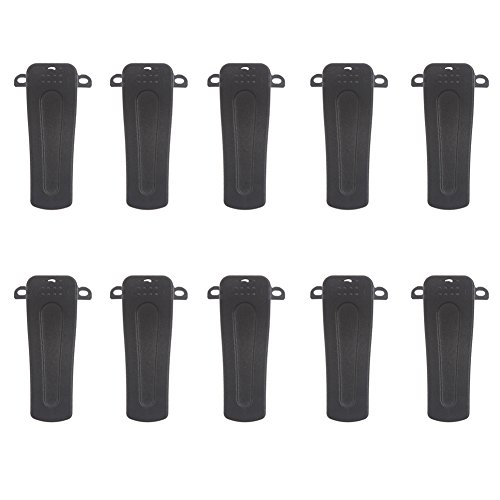 Tenq 10 X Belt Clip for Baofeng Radio H777 Bf-666s Bf-777s Bf-888s Bf-999s