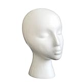 Styrofoam Head, Doinshop Mannequin Manikin Head Model Foam Wig Hair Glasses Display (Female, White #4)