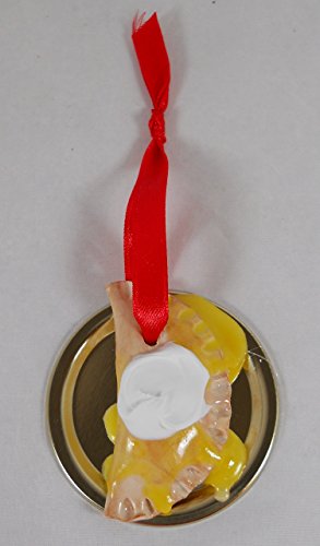 Polish Pierogi Christmas Holiday Ornament with Butter & Sour Cream Chef Gina's