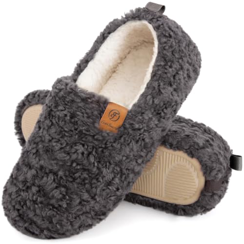 EverFoams Women's Curly Memory Foam Slippers
