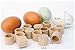 Miraclekoo Easter Eggs Wooden Faux Fake Eggs,6 Piece