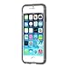 LUVVITT [Frost] Soft Slim Transparent TPU Rubber Case Flexible Shock Absorbing Cover designed for iPhone 6/6s Plus (5.5) Transparent Black