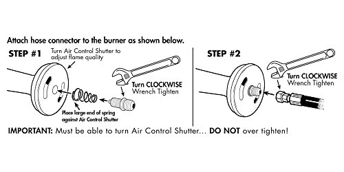 COOKAMP High Pressure Banjo 1-Burner Outdoor Propane Gas Cooker with 0-20 PSI Adjustable Regulator and Steel Bradied Hose [ 2018 New Model ] SA1250 - Thumbnail 2
